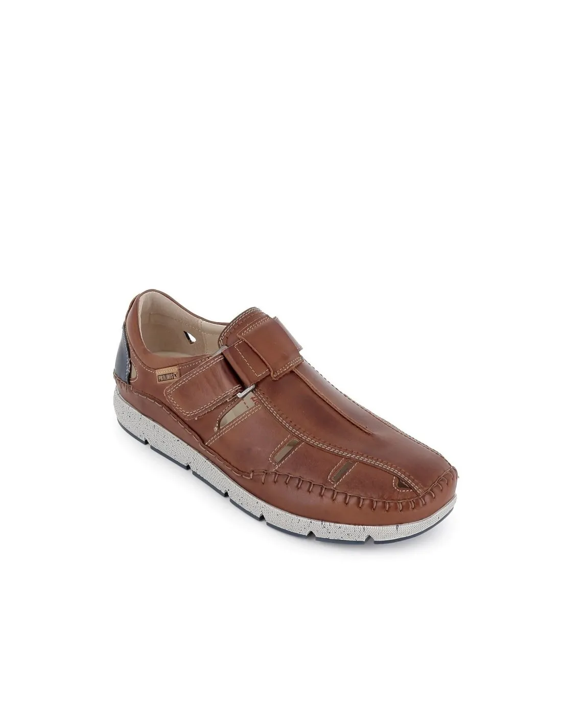 Zapato de verano piel velcro hombre cuero Pikolinos