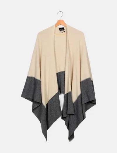 Zara Capa bicolor punto