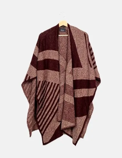 Zara Capa granate punto