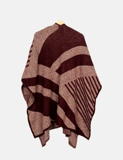 Zara Capa granate punto